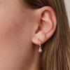 imagePAVOI 14K Gold Plated 925 Sterling Silver Post Huggie With Dangle  Butterfly Evil Eye Hamsa Pearl Hoop Earring For Women  Trendy Dangle Hoop EarringsRose Gold