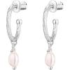 imagePAVOI 14K Gold Plated 925 Sterling Silver Post Huggie With Dangle  Butterfly Evil Eye Hamsa Pearl Hoop Earring For Women  Trendy Dangle Hoop EarringsWhite Gold