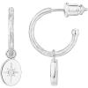 imagePAVOI 14K Gold Plated 925 Sterling Silver Post Huggie With Dangle  Butterfly Evil Eye Hamsa Pearl Hoop Earring For Women  Trendy Dangle Hoop EarringsWhite Gold