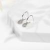 imagePAVOI 14K Gold Plated 925 Sterling Silver Post Huggie With Dangle  Butterfly Evil Eye Hamsa Pearl Hoop Earring For Women  Trendy Dangle Hoop EarringsWhite Gold