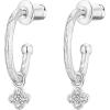 imagePAVOI 14K Gold Plated 925 Sterling Silver Post Huggie With Dangle  Butterfly Evil Eye Hamsa Pearl Hoop Earring For Women  Trendy Dangle Hoop EarringsWhite Gold