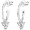imagePAVOI 14K Gold Plated 925 Sterling Silver Post Huggie With Dangle  Butterfly Evil Eye Hamsa Pearl Hoop Earring For Women  Trendy Dangle Hoop EarringsWhite Gold