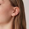 imagePAVOI 14K Gold Plated 925 Sterling Silver Post Huggie With Dangle  Butterfly Evil Eye Hamsa Pearl Hoop Earring For Women  Trendy Dangle Hoop EarringsYellow Gold