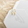 imagePAVOI 14K Gold Plated 925 Sterling Silver Post Huggie With Dangle  Butterfly Evil Eye Hamsa Pearl Hoop Earring For Women  Trendy Dangle Hoop EarringsYellow Gold