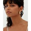 imagePAVOI 14K Gold Plated 925 Sterling Silver Post Teardrop Chunky Hoop Earrings  Lightweight Drop Earrings for Women  Designer DupeYellow Gold