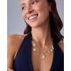 imagePAVOI 14K Gold Plated Chunky Charm Necklace Pack for Women  Statement Paperclip Chain Necklaces with Removable Charms  Heart Palm Tree Bow Pearl Love Friendship NecklaceYellow Gold