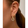imagePAVOI 14K Gold Plated Convertible Chunky Hoop and Huggie Earrings  Cubic Zirconia CZ Drop Dangle Earrings for WomenYellow Gold