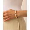 imagePAVOI 14K Gold Plated Cubic Zirconia Pave Bangle for Women  Cuff BraceletYellow Gold