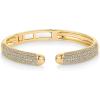 imagePAVOI 14K Gold Plated Cubic Zirconia Pave Bangle for Women  Cuff BraceletYellow Gold