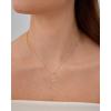 imagePAVOI 14K Gold Plated Dainty Dog Tag Charm Pendant Mom Necklace for Women  Gold Adjustable Sliding Chain Mama Necklace Jewelry for Mothers Day  Mommy to Be Gift Customizable Removable Charm PendantYellow Gold