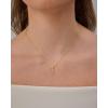 imagePAVOI 14K Gold Plated Dainty Dog Tag Charm Pendant Mom Necklace for Women  Gold Adjustable Sliding Chain Mama Necklace Jewelry for Mothers Day  Mommy to Be Gift Customizable Removable Charm PendantYellow Gold