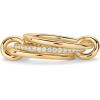 imagePAVOI 14K Gold Plated Interlocked Stackable Rings for Women  Statement Mixed Metals Multi Ring Stack  Cubic Zirconia TwoToned Connected Bands Stacking JewelryYellow Gold