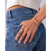 imagePAVOI 14K Gold Plated Love Bangle Bracelets for Women  Waterproof Stainless Steel Cubic Zirconia Hinged Bracelet DupeWhite Gold