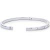 imagePAVOI 14K Gold Plated Love Bangle Bracelets for Women  Waterproof Stainless Steel Cubic Zirconia Hinged Bracelet DupeWhite Gold