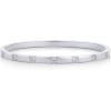 imagePAVOI 14K Gold Plated Love Bangle Bracelets for Women  Waterproof Stainless Steel Cubic Zirconia Hinged Bracelet DupeWhite Gold