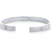 imagePAVOI 14K Gold Plated Love Bangle Bracelets for Women  Waterproof Stainless Steel Cubic Zirconia Hinged Bracelet DupeWhite Gold