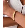 imagePAVOI 14K Gold Plated Love Bangle Bracelets for Women  Waterproof Stainless Steel Cubic Zirconia Hinged Bracelet DupeYellow Gold
