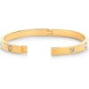 imagePAVOI 14K Gold Plated Love Bangle Bracelets for Women  Waterproof Stainless Steel Cubic Zirconia Hinged Bracelet DupeYellow Gold