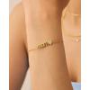 imagePAVOI 14K Gold Plated Mom Bracelet for Women  Dainty Bracelet Gift for Moms with Cubic Zirconia AccentYellow Gold
