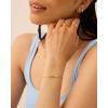 imagePAVOI 14K Gold Plated Mom Bracelet for Women  Dainty Bracelet Gift for Moms with Cubic Zirconia AccentYellow Gold