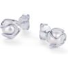 imagePAVOI 14K Gold Plated Round Caged Small Pearl Stud Earrings  Trendy Gold Pearl Earrings for Women  Hypoallergenic Classic Bride JewelryWhite Gold