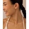 imagePAVOI 14K Gold Plated Round Shell Pearl Jewelry Set for Women  Gold Pearl Necklace and Earring Set with Pendant Necklace and Caged Stud Earrings PackWhite Gold