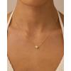 imagePAVOI 14K Gold Plated Round Shell Pearl Jewelry Set for Women  Gold Pearl Necklace and Earring Set with Pendant Necklace and Caged Stud Earrings PackYellow Gold