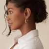 imagePAVOI 14K Gold Plated Sterling Silver Posts Oval Chunky Hoop Earrings for Women  Trendy Statement Thick Gold Hoops  Lightweight Dangle EarringsYellow Gold