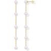 imagePAVOI 14K Gold Plated Sterling Silver Posts Shell Pearl Dangle Drop Earrings  Bridal Pearl Earrings for WomenStation Pearls