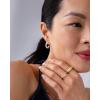imagePAVOI 14K GoldPlated Classic Pearl Hoop Earrings for Women  Freshwater Pearl Earring PairRound Pearls