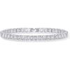 imagePAVOI 14K18K Gold Plated Simulated Diamonds Bezel Set Tennis Bracelets for Women  Cubic Zirconia Stones Trillion Trinity Radiant Cut Round Pear Heart Statement Bride Gold Bracelet Stack  Sizes 6575 InchWhite Gold