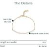 imagePAVOI 18K Gold Plated Beaded Freshwater Cultured Pearl Bracelet for Women  Dainty Bracelet with Pearl BeadsDainty Pearls