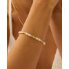 imagePAVOI 18K Gold Plated Beaded Freshwater Cultured Pearl Bracelet for Women  Dainty Bracelet with Pearl BeadsPearls  Gold Beads