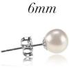 imagePAVOI 18K Gold Plated Sterling Silver Round Stud White Simulated Shell Pearl EarringsWhite Gold