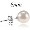 imagePAVOI 18K Gold Plated Sterling Silver Round Stud White Simulated Shell Pearl EarringsWhite Gold