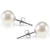 imagePAVOI 18K Gold Plated Sterling Silver Round Stud White Simulated Shell Pearl EarringsWhite Gold