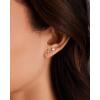 imagePAVOI 925 Sterling Silver Huggie Half Hoop Earrings  Hypoallergenic Minimalist Tiny Cartilage EarringRose Gold