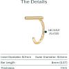 imagePAVOI 925 Sterling Silver Huggie Half Hoop Earrings  Hypoallergenic Minimalist Tiny Cartilage EarringYellow Gold