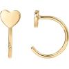 imagePAVOI 925 Sterling Silver Huggie Half Hoop Earrings  Hypoallergenic Minimalist Tiny Cartilage EarringYellow Gold