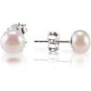 imagePAVOI Sterling Silver 14K Gold Plated AAA Quality Handpicked Freshwater Cultured Stud Pearl EarringsWhite Gold
