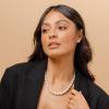 imagePAVOI Sterling Silver Round White Simulated Shell Pearl Necklace Strand  Pearl Choker Necklace  Jewelry for Women10mm