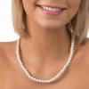 imagePAVOI Sterling Silver Round White Simulated Shell Pearl Necklace Strand  Pearl Choker Necklace  Jewelry for Women6mm