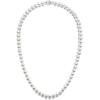 imagePAVOI Sterling Silver Round White Simulated Shell Pearl Necklace Strand  Pearl Choker Necklace  Jewelry for Women6mm