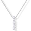 imagePAVOI 14K Gold Plated Dainty Dog Tag Charm Pendant Mom Necklace for Women  Gold Adjustable Sliding Chain Mama Necklace Jewelry for Mothers Day  Mommy to Be Gift Customizable Removable Charm PendantWhite Gold