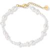 imagePAVOI 18K Gold Plated Beaded Freshwater Cultured Pearl Bracelet for Women  Dainty Bracelet with Pearl BeadsPearls