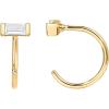 imagePAVOI 925 Sterling Silver Huggie Half Hoop Earrings  Hypoallergenic Minimalist Tiny Cartilage EarringYellow Gold