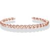 imagePAVOI Gold Plated Twisted Chunky Bangle Bracelet  14K Gold Plated  Lightweight Everyday JewelryRose Gold