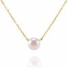 imagePAVOI Handpicked AAA Freshwater Cultured Single Pearl Necklace Pendant  Gold Necklaces for WomenYellow Gold