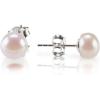 imagePAVOI Sterling Silver 14K Gold Plated AAA Quality Handpicked Freshwater Cultured Stud Pearl EarringsWhite Gold