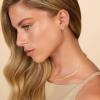 imagePAVOI 14K Gold Earrings Connector Chain for Women Convertible Dangle Chain for Double Piercings30mm Rose